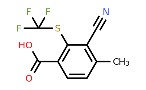 1803819-00-2 | 3-Cyano-4-methyl-2-(trifluoromethylthio)benzoic acid