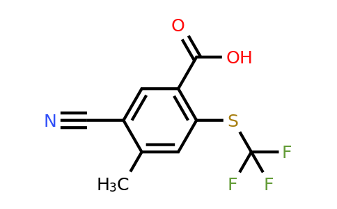 1803819-07-9 | 5-Cyano-4-methyl-2-(trifluoromethylthio)benzoic acid