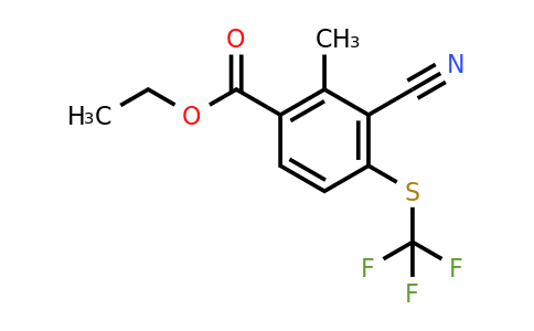 1803819-13-7 | Ethyl 3-cyano-2-methyl-4-(trifluoromethylthio)benzoate