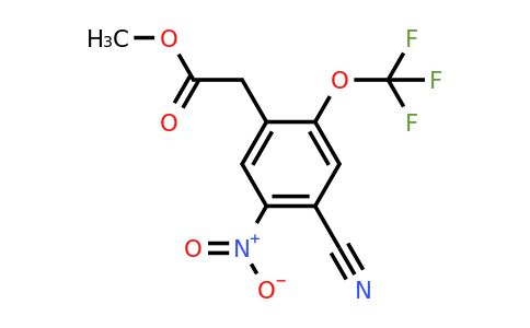 1803820-81-6 | Methyl 4-cyano-5-nitro-2-(trifluoromethoxy)phenylacetate