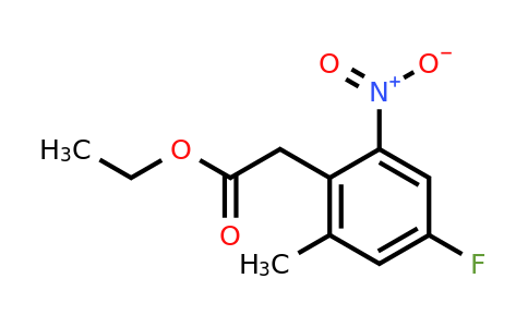 1803820-83-8 | Ethyl 4-fluoro-2-methyl-6-nitrophenylacetate