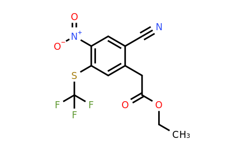 1803821-91-1 | Ethyl 2-cyano-4-nitro-5-(trifluoromethylthio)phenylacetate