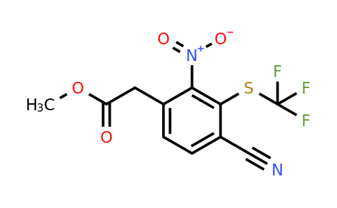 1803822-16-3 | Methyl 4-cyano-2-nitro-3-(trifluoromethylthio)phenylacetate