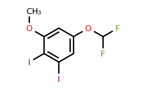 1803822-27-6 | 5-Difluoromethoxy-2,3-diiodoanisole