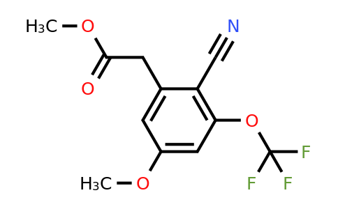 1803822-70-9 | Methyl 2-cyano-5-methoxy-3-(trifluoromethoxy)phenylacetate