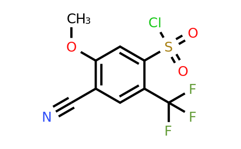 1803823-11-1 | 4-Cyano-5-methoxy-2-(trifluoromethyl)benzenesulfonylchloride