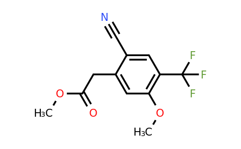 1803824-25-0 | Methyl 2-cyano-5-methoxy-4-(trifluoromethyl)phenylacetate