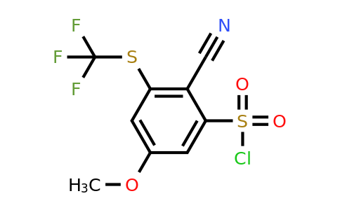 1803824-38-5 | 2-Cyano-5-methoxy-3-(trifluoromethylthio)benzenesulfonylchloride