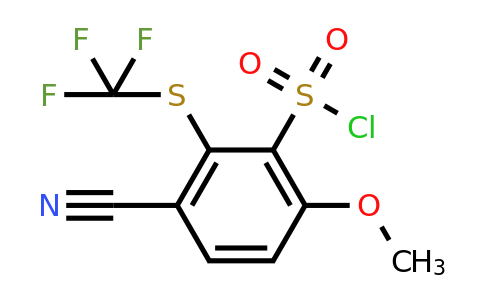 1803824-47-6 | 3-Cyano-6-methoxy-2-(trifluoromethylthio)benzenesulfonylchloride