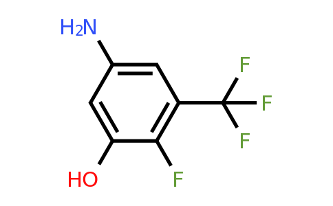 1803824-57-8 | 4-Fluoro-3-hydroxy-5-(trifluoromethyl)aniline