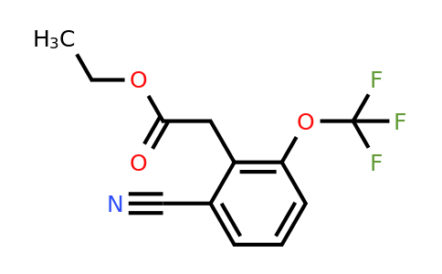 1803824-73-8 | Ethyl 2-cyano-6-(trifluoromethoxy)phenylacetate