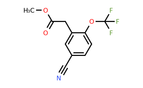 1803824-81-8 | Methyl 5-cyano-2-(trifluoromethoxy)phenylacetate