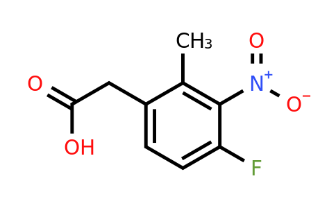 1803825-02-6 | 4-Fluoro-2-methyl-3-nitrophenylacetic acid