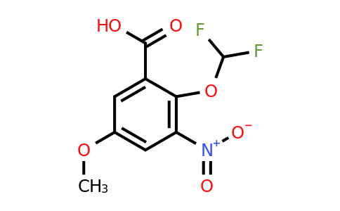 1803825-34-4 | 2-Difluoromethoxy-5-methoxy-3-nitrobenzoic acid