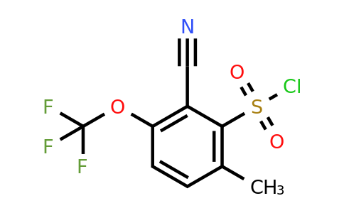 1803826-32-5 | 2-Cyano-6-methyl-3-(trifluoromethoxy)benzenesulfonyl chloride