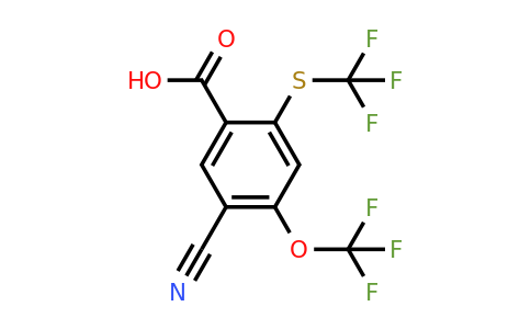 1803826-49-4 | 5-Cyano-4-trifluoromethoxy-2-(trifluoromethylthio)benzoic acid