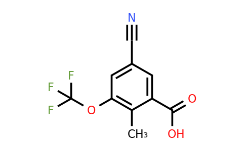 1803826-51-8 | 5-Cyano-2-methyl-3-(trifluoromethoxy)benzoic acid