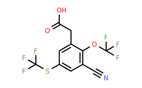1803826-80-3 | 3-Cyano-2-trifluoromethoxy-5-(trifluoromethylthio)phenylacetic acid