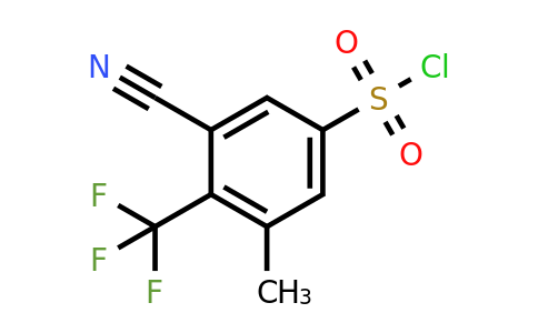 1803827-06-6 | 3-Cyano-5-methyl-4-(trifluoromethyl)benzenesulfonyl chloride