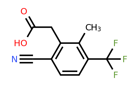 1803827-40-8 | 6-Cyano-2-methyl-3-(trifluoromethyl)phenylacetic acid