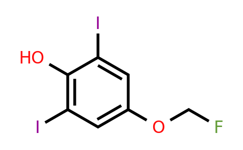 1803827-63-5 | 2,6-Diiodo-4-(fluoromethoxy)phenol