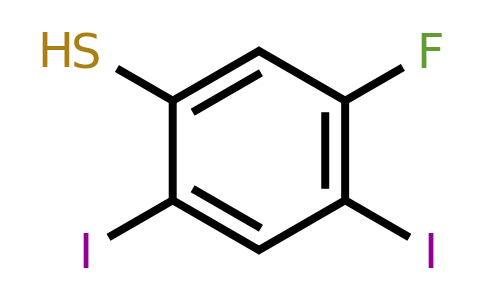 1803828-10-5 | 2,4-Diiodo-5-fluorothiophenol