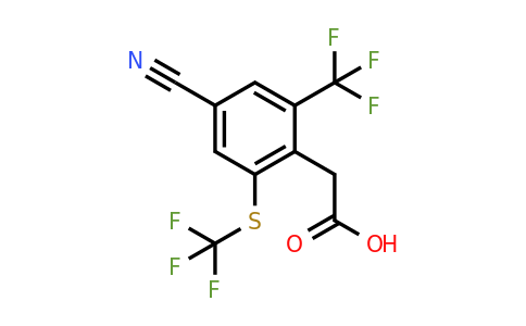 1803829-85-7 | 4-Cyano-2-trifluoromethyl-6-(trifluoromethylthio)phenylacetic acid