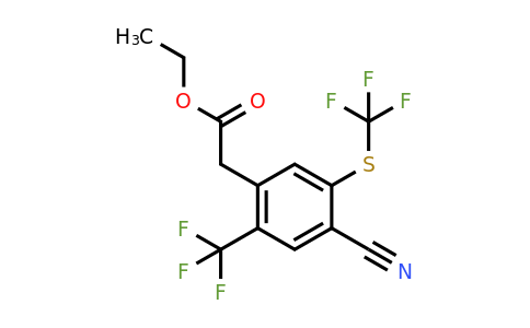1803829-93-7 | Ethyl 4-cyano-2-trifluoromethyl-5-(trifluoromethylthio)phenylacetate