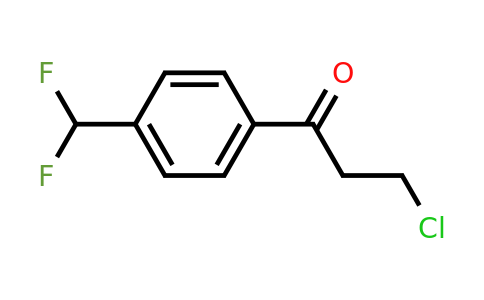 1803830-55-8 | 3-Chloro-1-(4-(difluoromethyl)phenyl)propan-1-one
