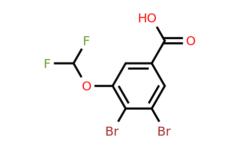 1803832-36-1 | 3,4-Dibromo-5-(difluoromethoxy)benzoic acid