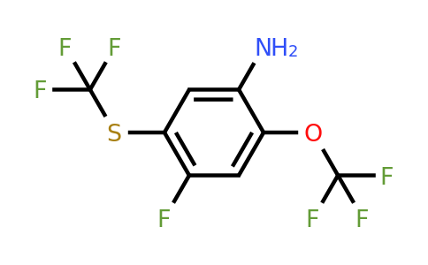 1803832-61-2 | 4-Fluoro-2-trifluoromethoxy-5-(trifluoromethylthio)aniline