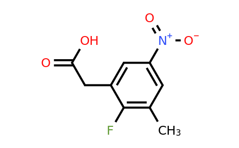 1803834-12-9 | 2-Fluoro-3-methyl-5-nitrophenylacetic acid