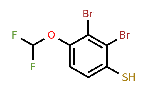 1803834-66-3 | 2,3-Dibromo-4-(difluoromethoxy)thiophenol
