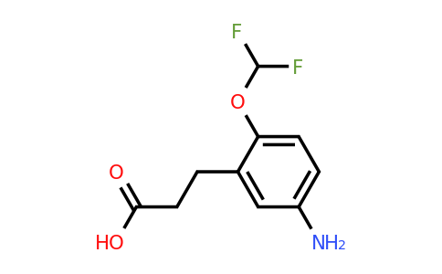 1803836-43-2 | 3-(5-Amino-2-(difluoromethoxy)phenyl)propanoic acid
