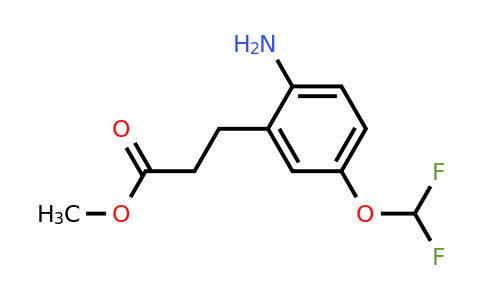 1803836-57-8 | Methyl 3-(2-amino-5-(difluoromethoxy)phenyl)propanoate
