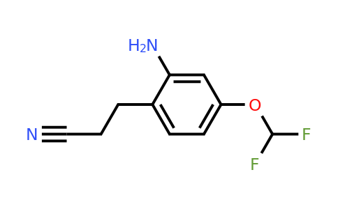 1803836-66-9 | 3-(2-Amino-4-(difluoromethoxy)phenyl)propanenitrile