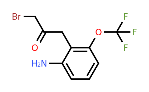 1803837-08-2 | 1-(2-Amino-6-(trifluoromethoxy)phenyl)-3-bromopropan-2-one