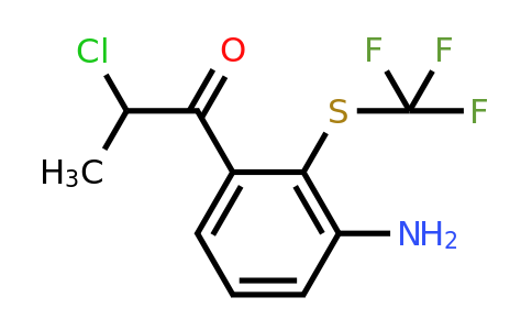 1803838-65-4 | 1-(3-Amino-2-(trifluoromethylthio)phenyl)-2-chloropropan-1-one