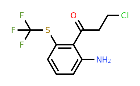 1803838-75-6 | 1-(2-Amino-6-(trifluoromethylthio)phenyl)-3-chloropropan-1-one
