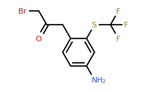 1803838-99-4 | 1-(4-Amino-2-(trifluoromethylthio)phenyl)-3-bromopropan-2-one