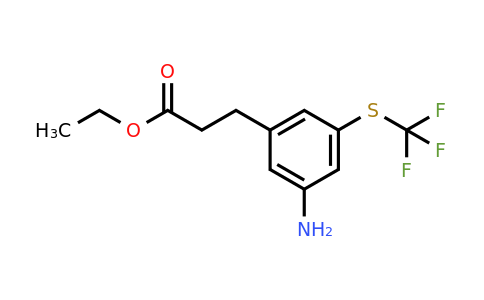 1803840-12-1 | Ethyl 3-(3-amino-5-(trifluoromethylthio)phenyl)propanoate