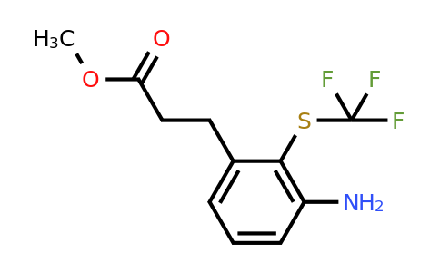 1803840-17-6 | Methyl 3-(3-amino-2-(trifluoromethylthio)phenyl)propanoate