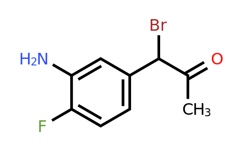 1803840-87-0 | 1-(3-Amino-4-fluorophenyl)-1-bromopropan-2-one
