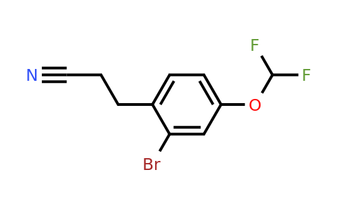1803841-41-9 | 3-(2-Bromo-4-(difluoromethoxy)phenyl)propanenitrile