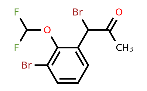 1803841-57-7 | 1-Bromo-1-(3-bromo-2-(difluoromethoxy)phenyl)propan-2-one
