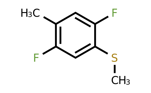 1803841-80-6 | 2,5-Difluoro-4-(methyl)thioanisole
