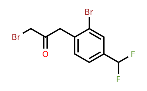 1803841-95-3 | 1-Bromo-3-(2-bromo-4-(difluoromethyl)phenyl)propan-2-one