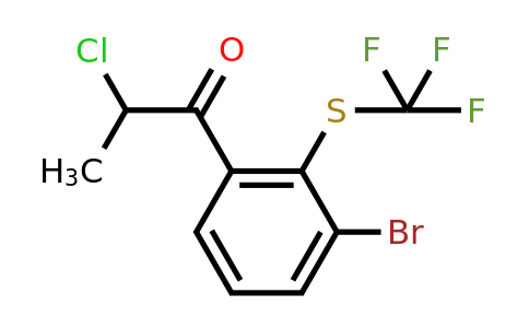 1803842-41-2 | 1-(3-Bromo-2-(trifluoromethylthio)phenyl)-2-chloropropan-1-one