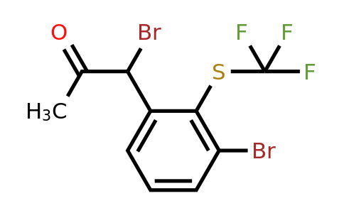 1803842-61-6 | 1-Bromo-1-(3-bromo-2-(trifluoromethylthio)phenyl)propan-2-one