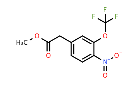 1803843-12-0 | Methyl 4-nitro-3-(trifluoromethoxy)phenylacetate